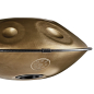 Preview: Meinl Sonic Energy Sensory Handpan - Stainless Steel - C# Moll - 9 Töne - 432 Hz - Vintage Gold - inkl. gepolsterter Tasche und Schutdeckel