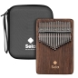 Preview: Sela Kalimba 17 Solid Black Walnut (Schwarze Walnuß) - inkl.Tasche