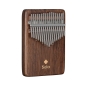 Preview: Sela Kalimba 17 Solid Black Walnut (Schwarze Walnuß) - inkl.Tasche