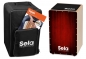 Preview: Sela Cajon-Bundle - Varios red - inkl. Cajon-Rucksack - Cajon Pad & Schule