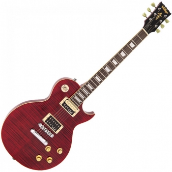 Vintage V100 TWR - Reissued Series - Flamed Trans Wine Red