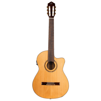 Ortega RCE159-MN - massive Zederndecke - inkl. Gigbg - 50mm Medium Neck