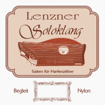 Zither-Begleitsaite - b2 - Lenzner Soloklang - für Harfenzither - Mensur 43,5cm