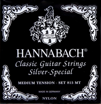 HANNABACH KLASSIKGITARRENSAITEN - SERIE 815 - MEDIUM TENSION - SILVER SPECIAL