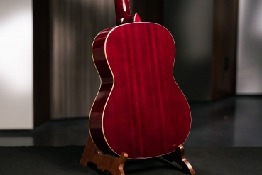 Ortega Jugendgitarre R-121-7/8WR - Fichte - inkl. Gigbag - transparent weinrot