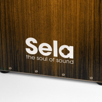 Sela Cajon-Bundle - Varios brown - inkl. Cajon-Rucksack - Cajon Pad & Schule