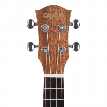 Cascha Premium Mahagoni Konzert-Ukulele Bundle - inkl. Gigbag, 3 Plektren, Stimmgerät und Lernheft