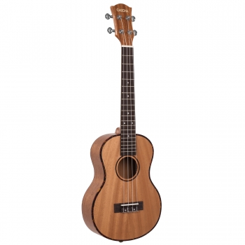 Cascha Premium Mahagoni Tenor-Ukulele Bundle - inkl. Gigbag, 3 Plektren, Stimmgerät und Lernheft
