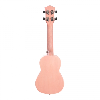 Cascha Sopren Ukulelen-Bundle -  Pink - inkl. Gigbag, Stimmgerät, 3 Plektren & Ukulelenschule