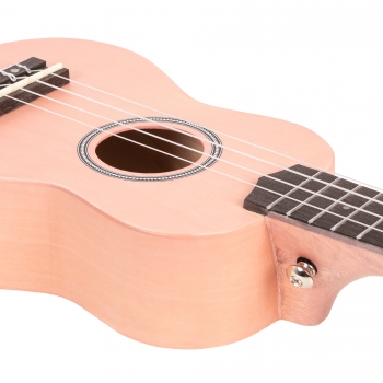 Cascha Sopren Ukulelen-Bundle -  Pink - inkl. Gigbag, Stimmgerät, 3 Plektren & Ukulelenschule