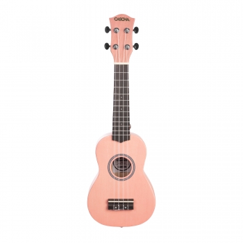 Cascha Sopren Ukulelen-Bundle -  Pink - inkl. Gigbag, Stimmgerät, 3 Plektren & Ukulelenschule