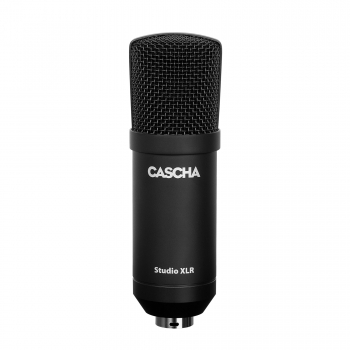 Cascha - Studio XLR Kondensator Mikrofon-Set - inkl. Spinne, Tischständer, Windschutz & XLR-Kabel