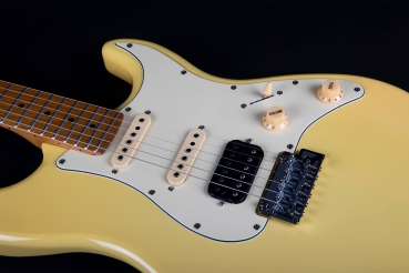 JET E-Gitarre JS400 VYW - vintage yellow - Roasted Maple Neck