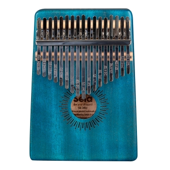 Sela Kalimba Mahagoni 17 Blau - inkl. Tasche