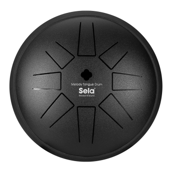 Preview: SELA Melody Tongue Drum 6“ C Major Black