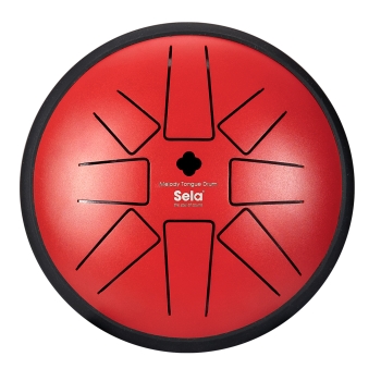 Sela Melody Tongue Drum 6“ F Minor Red - 8 Zungen