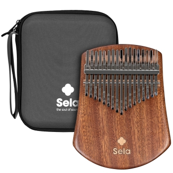 Sela Kalimba 17 Solid Sapelli - inkl. Tasche