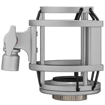 Fluid Studiomikrofon "Axis" mit goldbedampfter 34mm Kapsel, Spinne, Popfilter, Kabel und Koffer