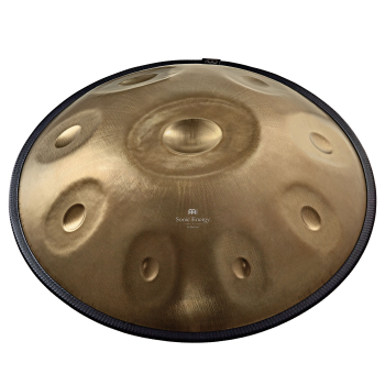 Meinl Sonic Energy Sensory Handpan - Stainless Steel - C# Moll - 9 Töne - 432 Hz - Vintage Gold - inkl. gepolsterter Tasche und Schutdeckel