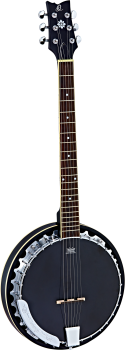 Ortega 6-string Banjo - OBJE350/6S - inkl. Tonabnehmer - inkl. Gigbag