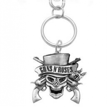 Guns N Roses Skull Keyring -