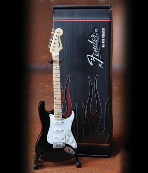 Fender™ - Stratocaster™  - Classic Black Finish - inkl. Gitarrenständer und Geschenkbox