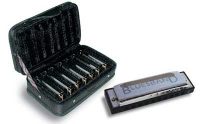 Hohner Blues Harmonica 7er Set - inkl. Softcase