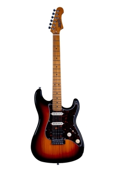 Jet JS400-SB - Roasted Maple Griffbrett - sunburst - H-S-S