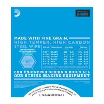 Preview: D`Addario EXL125 Nickel Wound, Super Light Top/ Regular Bottom, 9-46 Preview: D`Addario EXL125 Nickel Wound, Super Light Top/ Regular Bottom, 9-46