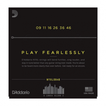 Preview: D`Addario NYXL0946 Nickel Wound, Super Light Top / Regular Bottom, 09-46 Preview: D`Addario NYXL0946 Nickel Wound, Super Light Top / Regular Bottom, 09-46