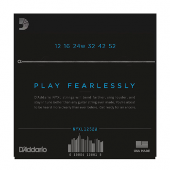 Preview: D`Addario NYXL1252W Nickel Wound, Light Wound 3rd, 12-52 Preview: D`Addario NYXL1252W Nickel Wound, Light Wound 3rd, 12-52