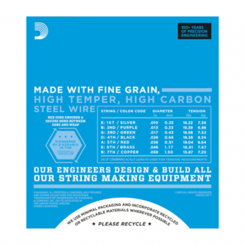 Preview: D`Addario EXL110-7 Nickel Wound, 7-String, Regular Light, 10-59 Preview: D`Addario EXL110-7 Nickel Wound, 7-String, Regular Light, 10-59