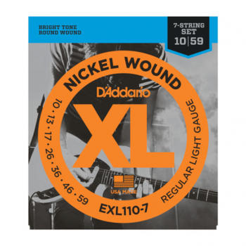 D`Addario EXL110-7 Nickel Wound, 7-String, Regular Light, 10-59