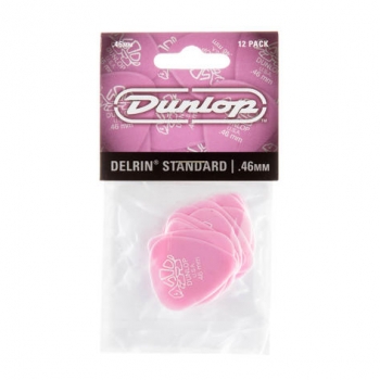 Dunlop Delrin 500 Standard - Stärke 0,46mm - Player`s Pack - 12 Stück