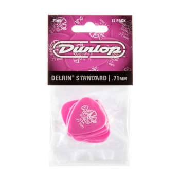 Dunlop Delrin 500 Standard - Stärke 0,71mm - Player`s Pack - 12 Stück