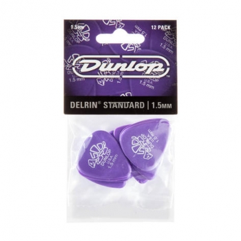 Dunlop Delrin 500 Standard - Stärke 1,50mm - Player`s Pack - 12 Stück
