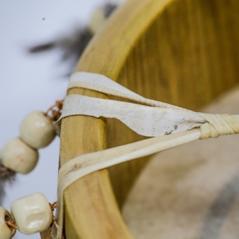 Preview: Schamanentrommel - Kokopelli - Ziege bemalt - Durchmesser 45cm