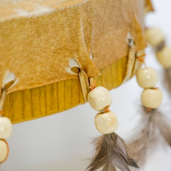 Preview: Schamanentrommel - Kokopelli - Ziege bemalt - Durchmesser 45cm