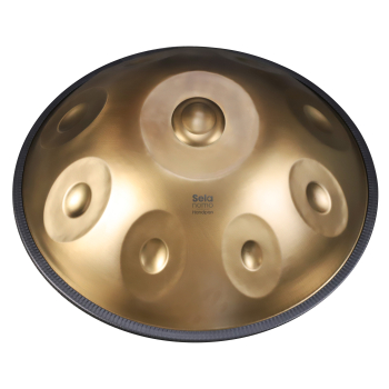 Preview: Sela nomo Handpan 9+3 - Edelstahl mit Bottom Notes - 440 Hz - D-Kurd - inkl. Gigbag