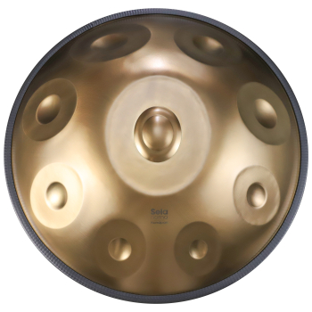 Sela nomo Handpan 9+3 - Edelstahl mit Bottom Notes - 440 Hz - D-Kurd - inkl. Gigbag