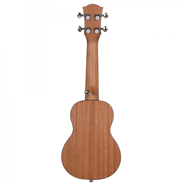 Cascha 2027DE - Premium Mahagoni Sopran-Ukulele Set - inkl. Gigbag, Stimmgerät, 3 Picks & Lernheft