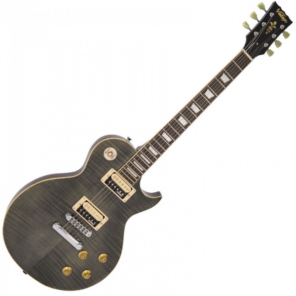 Vintage V100 TBK - Reissued Series - Flamed Thru Black