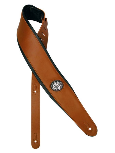 Gaucho - Kunstleder Gitarrengurt - Deluxe Serie - braun - gepolstert