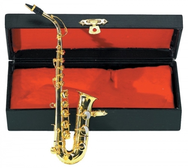 Alt-Saxophon Miniatur - Messing - inkl. Etui