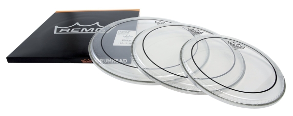 Remo Schlagzeugfell Pinstripe Transparent ProPack - 10"/12"/14"