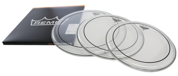 Remo Schlagzeugfell Pinstripe Transparent ProPack - 12"/13"/16"
