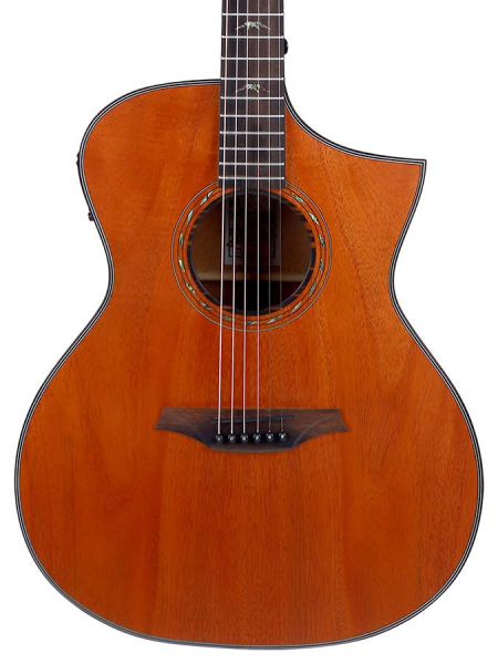 Bromo Westerngitarre BAT4MC mit Cutaway - Decke: massiv Mahagoni