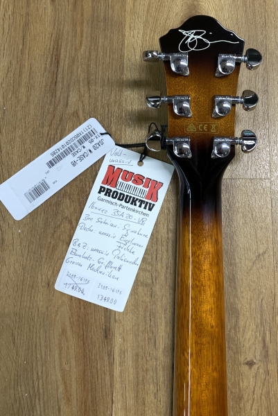 Ibanez JSA20-VB - Joe Satriani Sinature - Elektroakustik Gitarre - Vollmassiv - inkl. Case - Ausstellungsstück