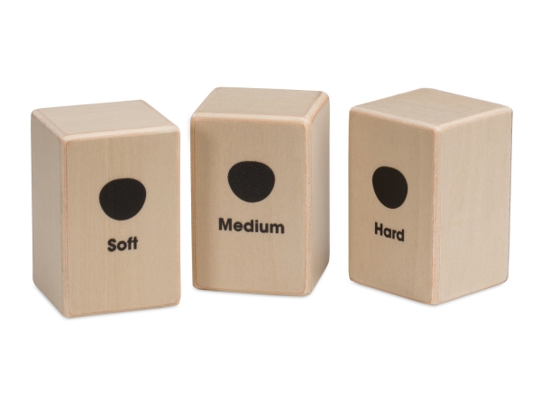 Sela Mini Cajon Shaker 3er-Set - soft - medium - hard