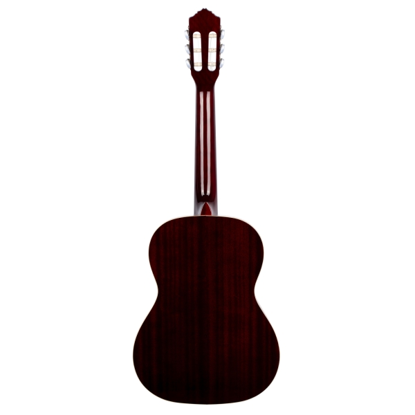 Ortega Jugendgitarre R-121-7/8WR - Fichte - inkl. Gigbag - transparent weinrot
